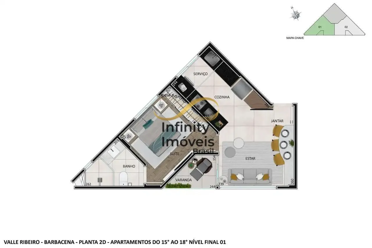 Imagem Apartamento à venda no bairro Santo Agostinho - Belo Horizonte/MG