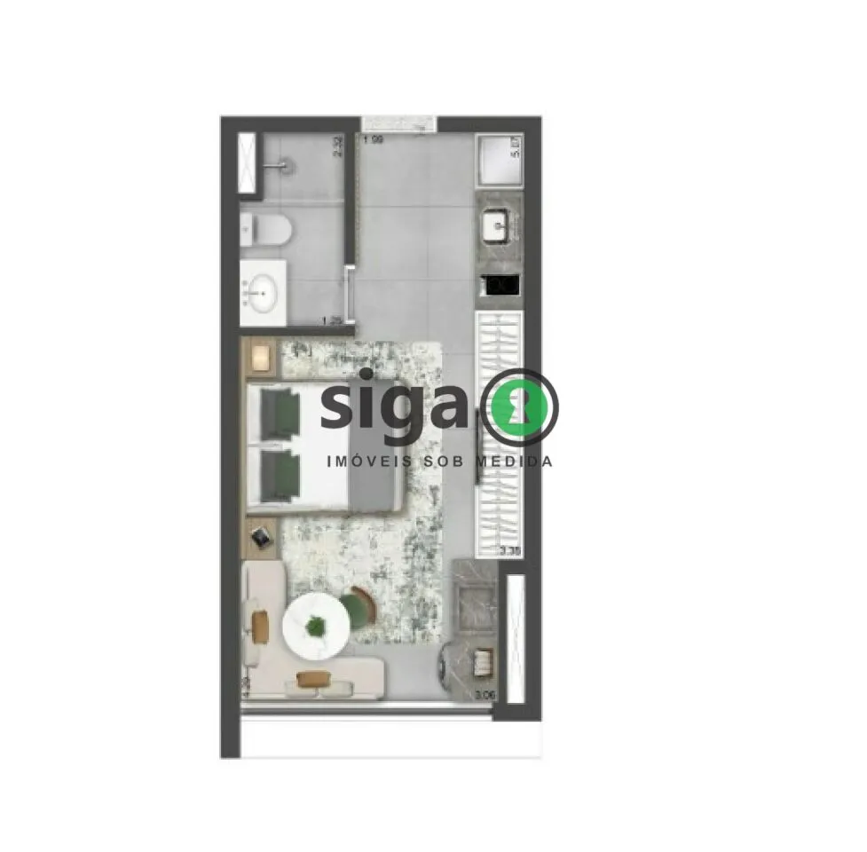 Imagem Apartamento Studio para venda na Vila Clementino, São Paulo - SP
