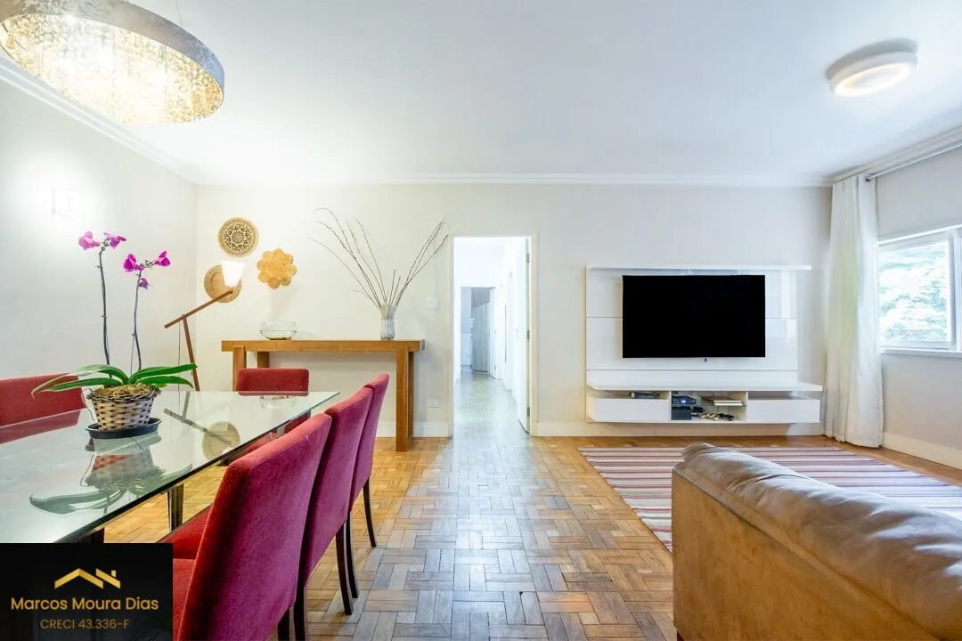 Imagem Apartamento Reformado na Av. Angelica, 144m², 3 dorms (1 suíte), lavabo, 1 Vaga. Edifício com Lazer
