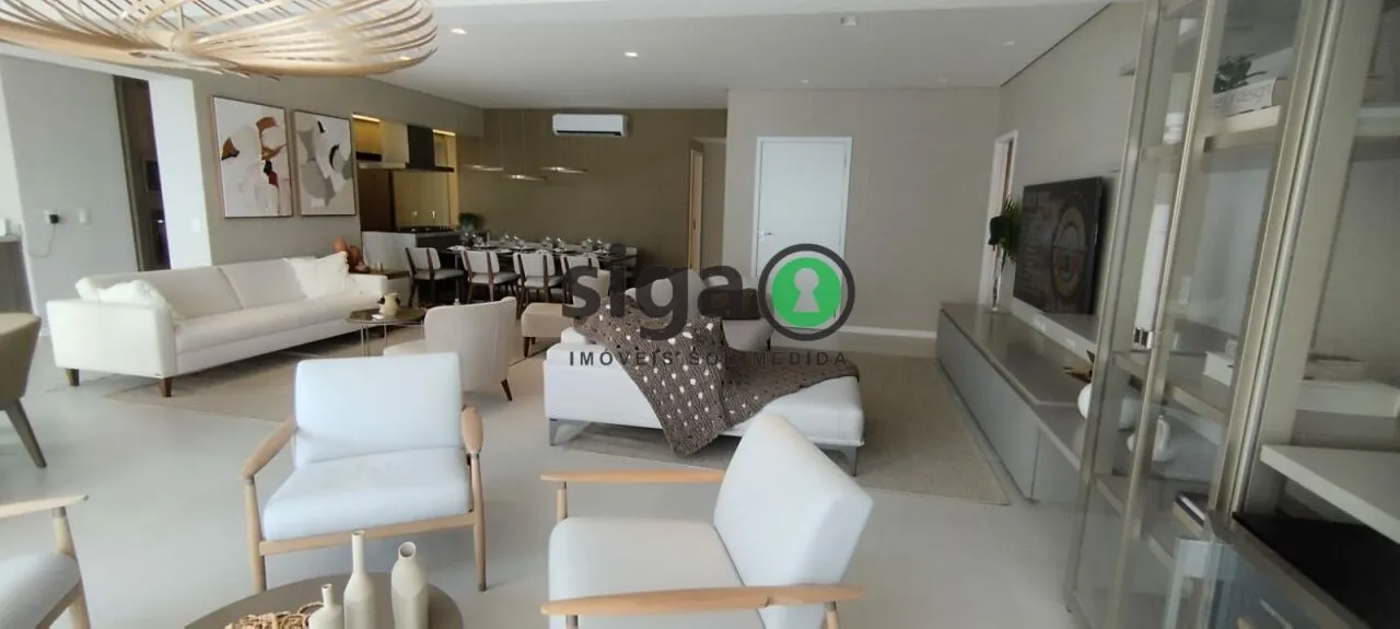 Foto do imóvel Apartamento mobiliado 196m² no EZ Parque da Cidade - 3 Suítes, 4 Vagas e Porteira Fechada