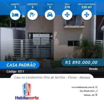 Foto do imóvel CASA NO CONDOMÍNIO VILLA DE SEVILHA - FLORES