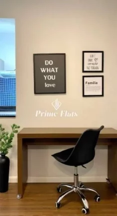 Imagem Flat disponível para venda no Aparthotel Adagio São Paulo Berrini Hotel, com 42m², 1 dormitório e 1 vaga