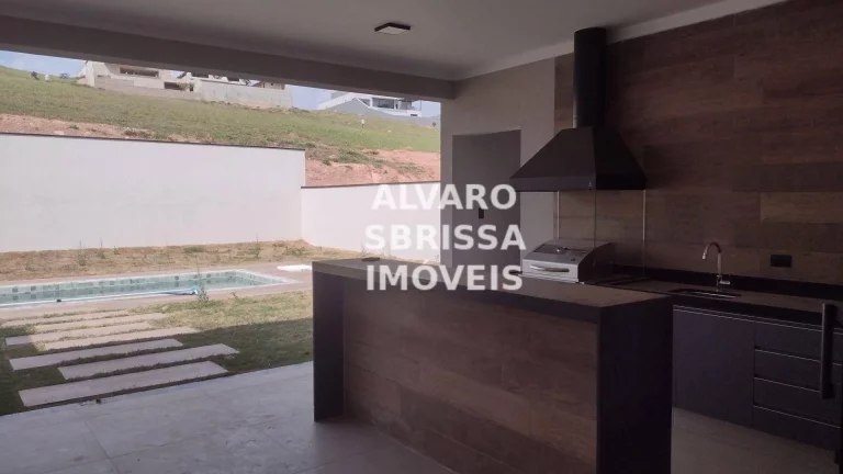 Foto do imóvel Linda casa nova térrea à venda com 3 suítes e piscina no Condomínio Campos de Santo Antônio II em Itu SP