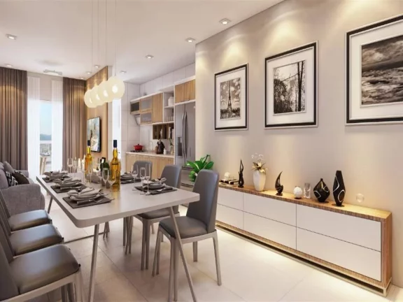 Imagem Apartamento com 2 dormitórios à venda, 63 m² por R$ 481.708,81 - Tupi - Praia Grande/SP