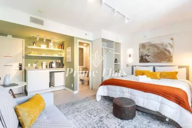 Imagem Flat disponível para locação no Meliá Ibirapuera, com 26m², 1 dormitório e 1 vaga