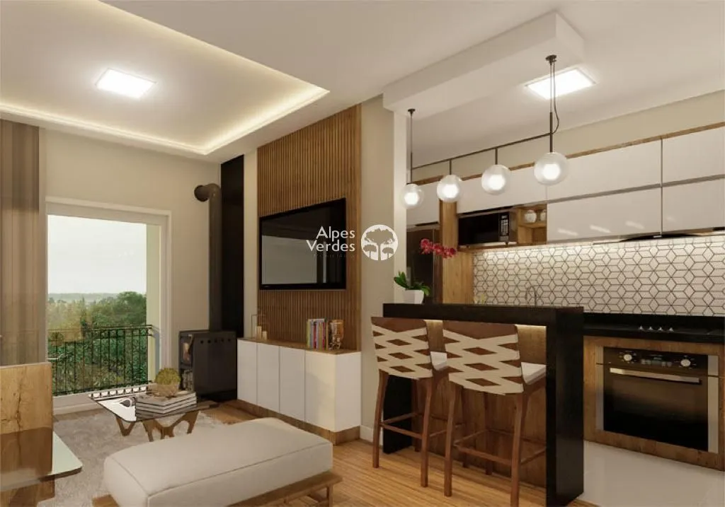 Imagem Apartamento com 2 dormitórios à venda por R$ 1.112.946 - Centro - Gramado/RS