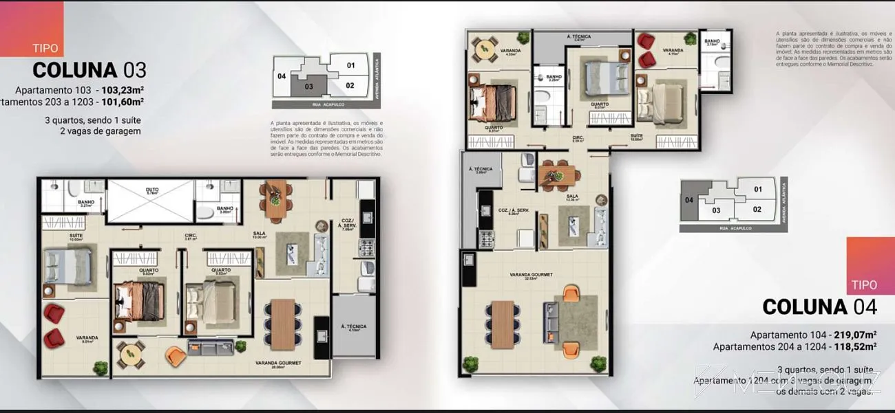 Imagem Empreendimento de alto padrão com exclusivos apartamentos de 3 quartos a venda na Praia do Morro em Guarapari
