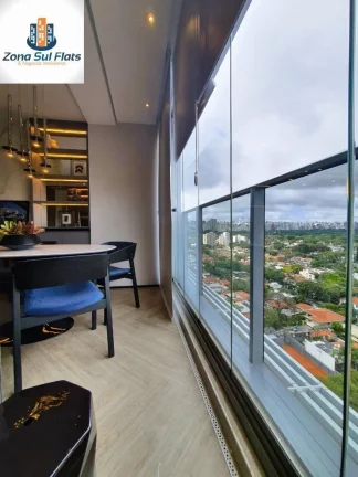 Imagem Apartamento Mobiliado à Venda Em Pinheiros Com 1 Suíte e 2 Vagas
