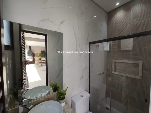 Imagem Casa Sobrado com Piscina 3 Suítes sendo 1 Com Closet, Condomínio Dona Maria Jose Indaiatuba SP