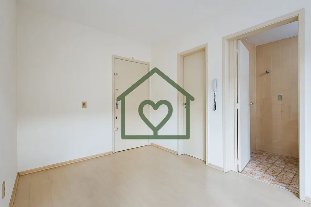 Imagem Studio funcional, com 27 m² de área privativa, semi-mobiliado, possui cozinha com armário e pia i...