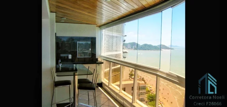 Imagem Apartamento vista p/ o Mar em todos os cômodos, 02 quartos sendo 1suíte, 02 vagas churrasqueira a carvão na varanda, Balneário Camboriú SC