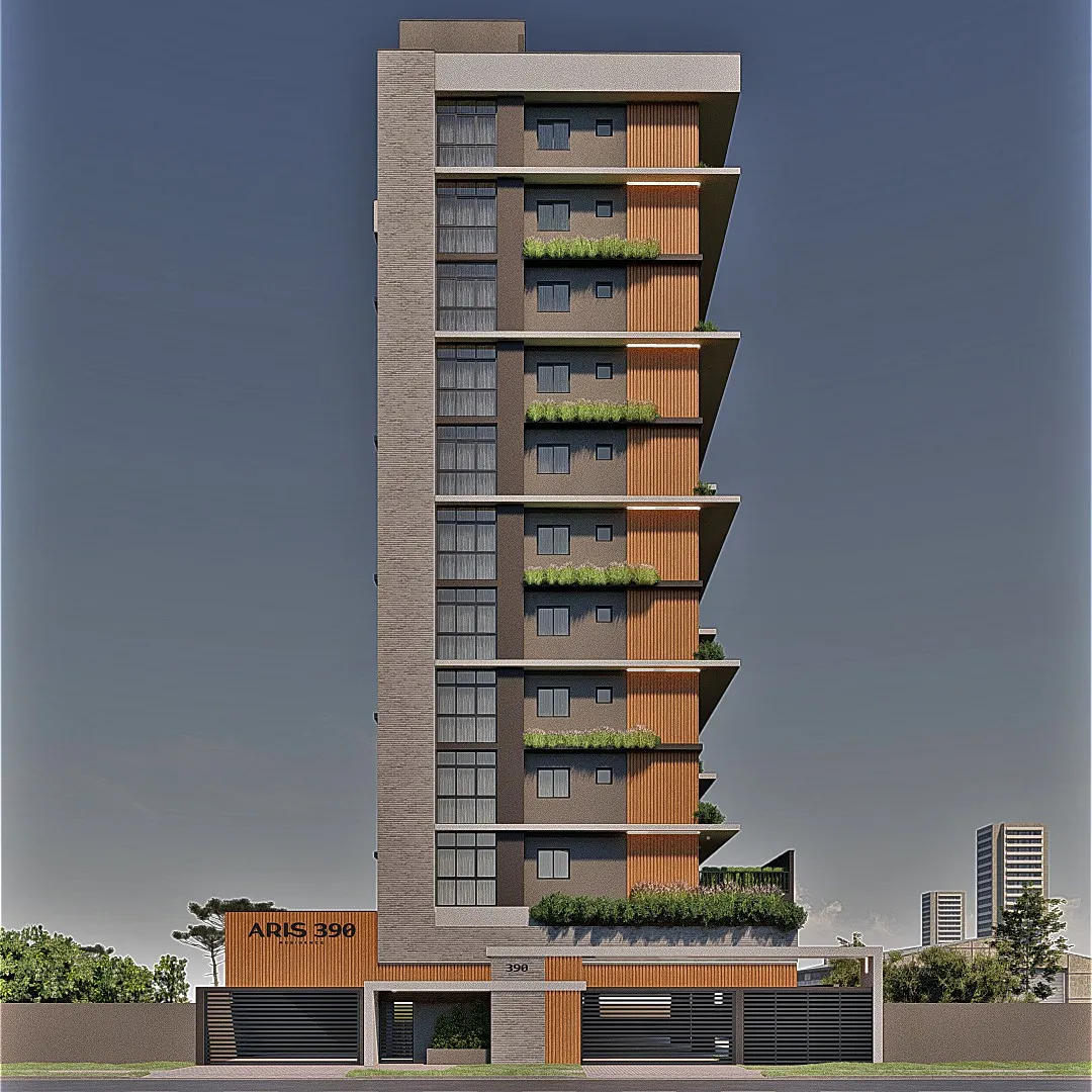 Imagem Apartamento para Venda em São José dos Pinhais, São Pedro, 2 dormitórios, 1 suíte, 2 banheiros, 1 vaga