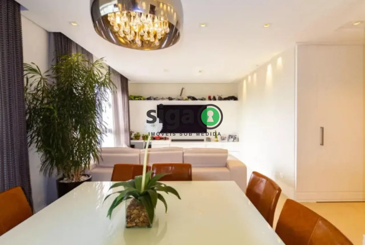 Imagem Apartamento à venda e locação, MOBILIADO, com 184m², 3 quartos e 3 vagas no Morumbi