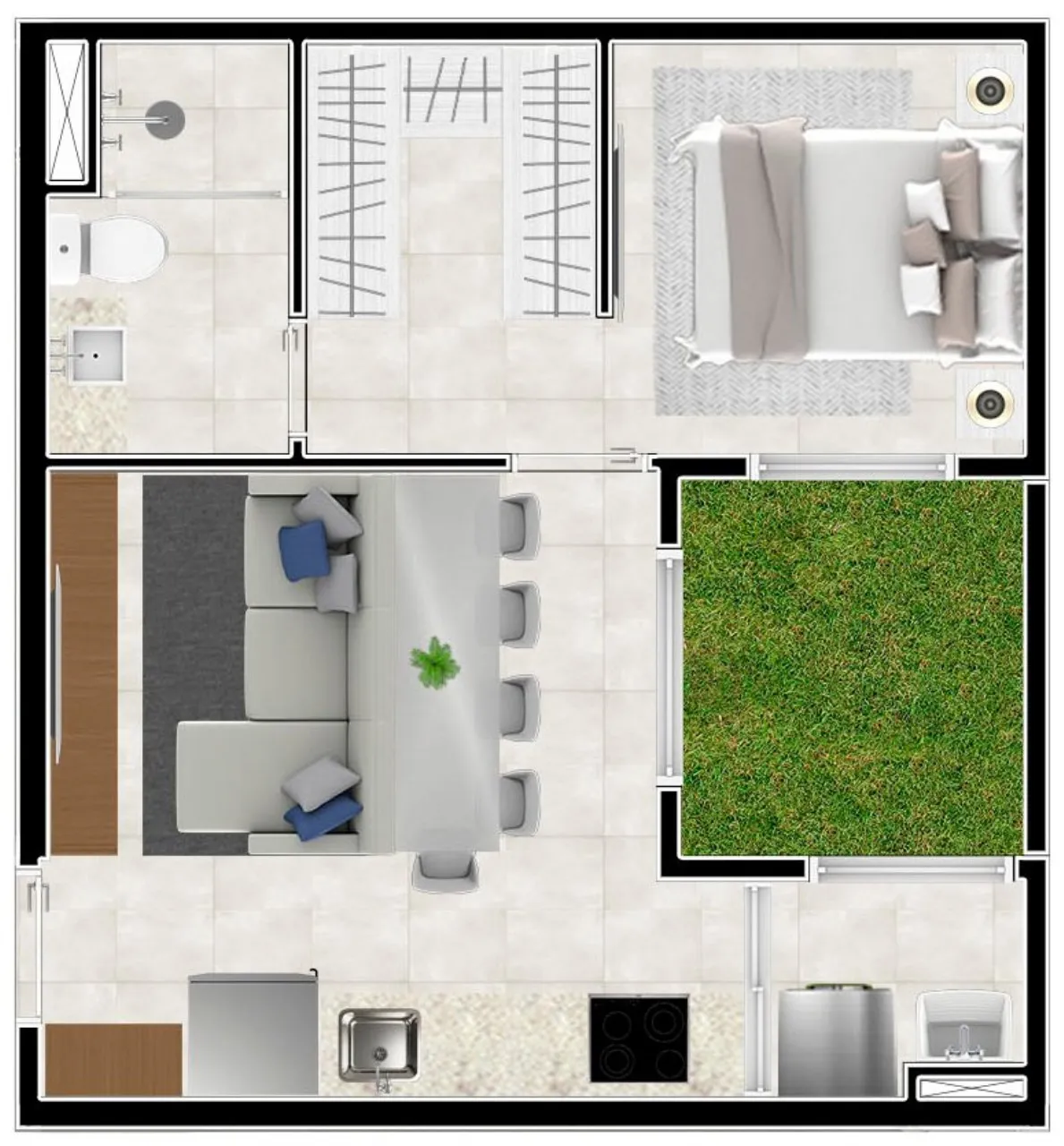 Imagem Apartamento à venda no Morumbi, São Paulo-SP: 1 quarto, 1 suíte, 1 banheiro, 28m²! Venha conferir!