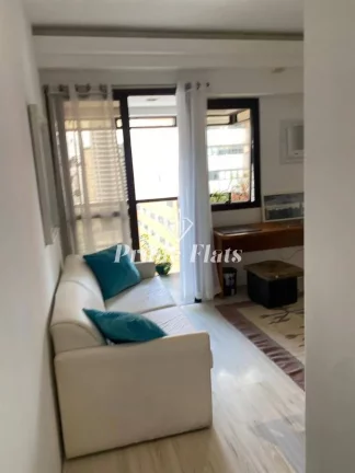 Imagem Flat disponível para venda no QI Intelligence Flat em Moema, com 37m², 1 dormitório e 1 vaga