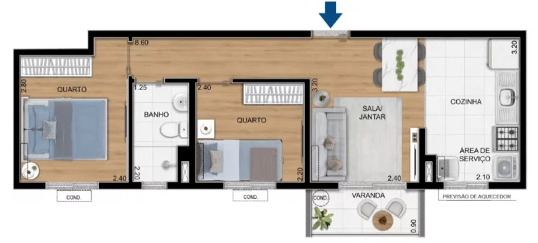 Imagem APARTAMENTO RESIDENCIAL em Rio de Janeiro - RJ, Todos os Santos