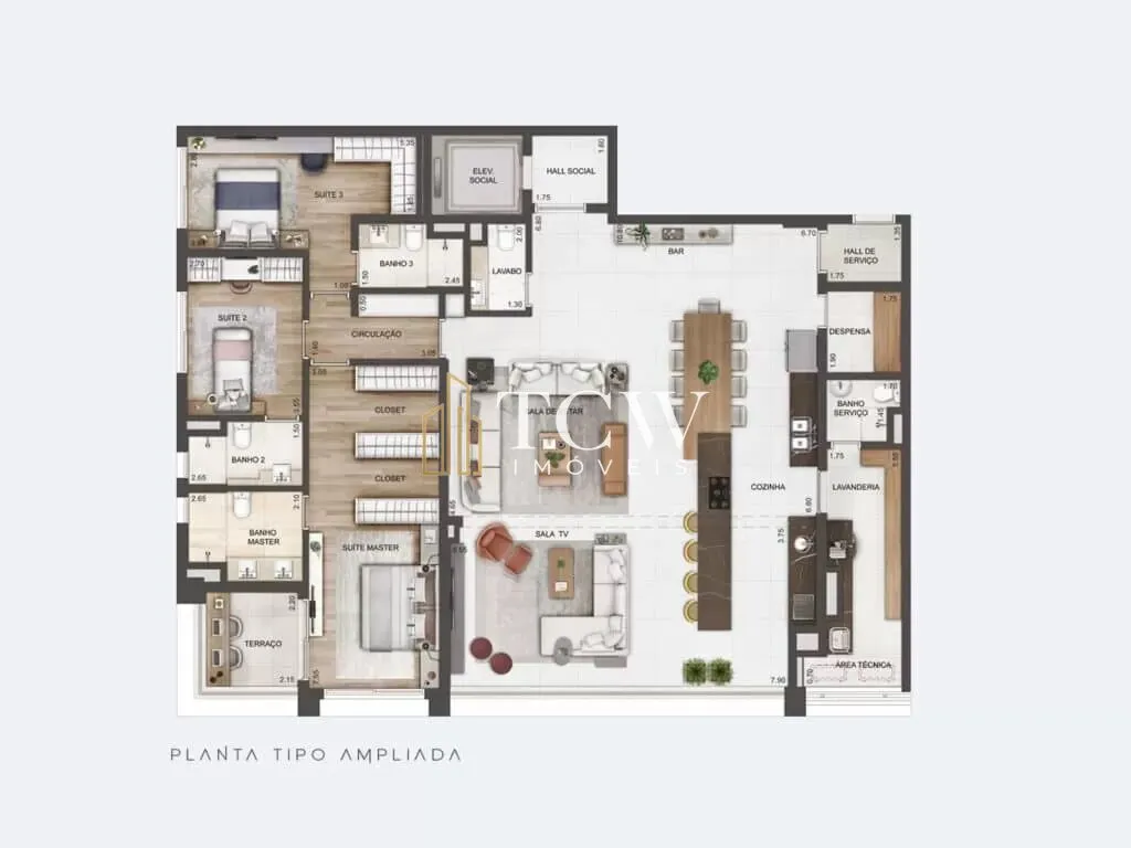 Imagem Vila Mariana - Apartamento Alto Padrão 210m2