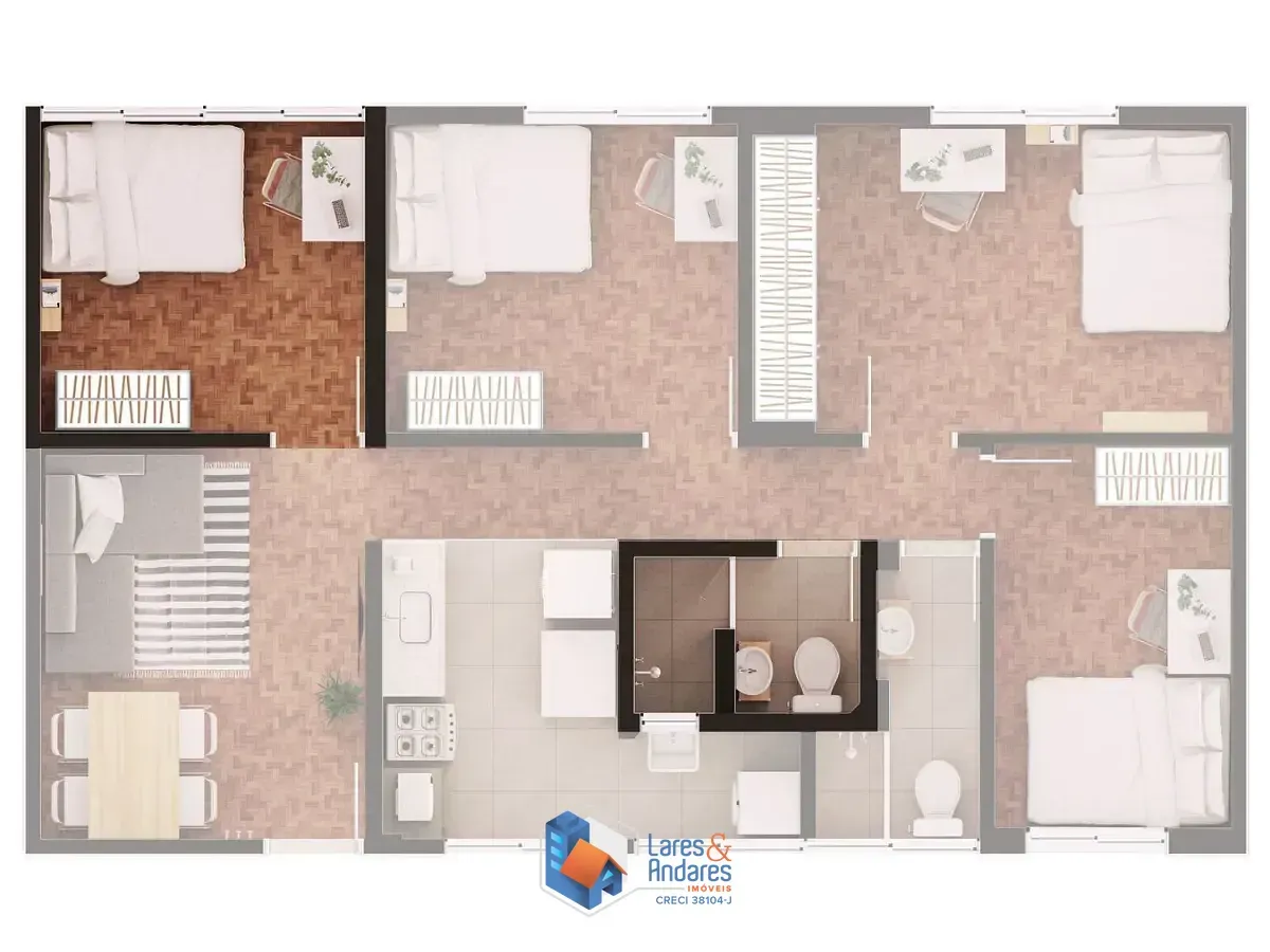 Imagem Apartamento para venda em Bela Vista com 4 quartos, 110m²