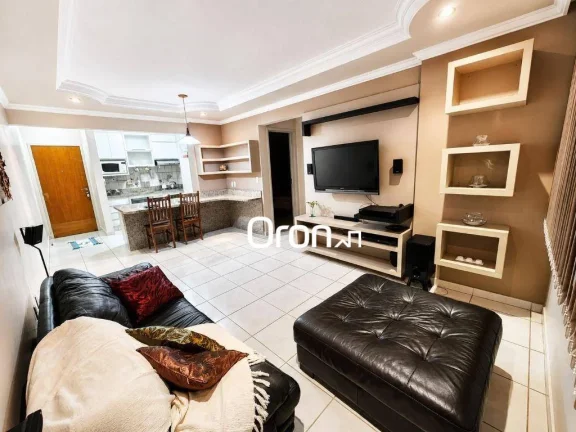 Apartamento mobiliado com 2 dormitórios à venda, 57 m² por R$ 379.800 - Setor Negrão de Lima - Goiânia/GO