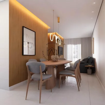 Imagem Apartamento na Planta para Venda em Praia Grande, Guilhermina, 2 dormitórios, 1 suíte, 2 banheiros, 2 vagas