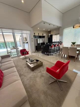 Imagem Casa à venda no Condomínio Athenas, em Paulínia, com design moderno, o imóvel apresenta um conce...