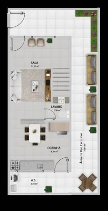 Imagem CASA COM 54.55 m² - BOQUEIRAO - PRAIA GRANDE SP