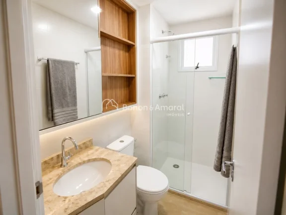 Imagem Apartamento mobiliado à venda no Taquaral, em Campinas, com excelente localização e ambientes pla...