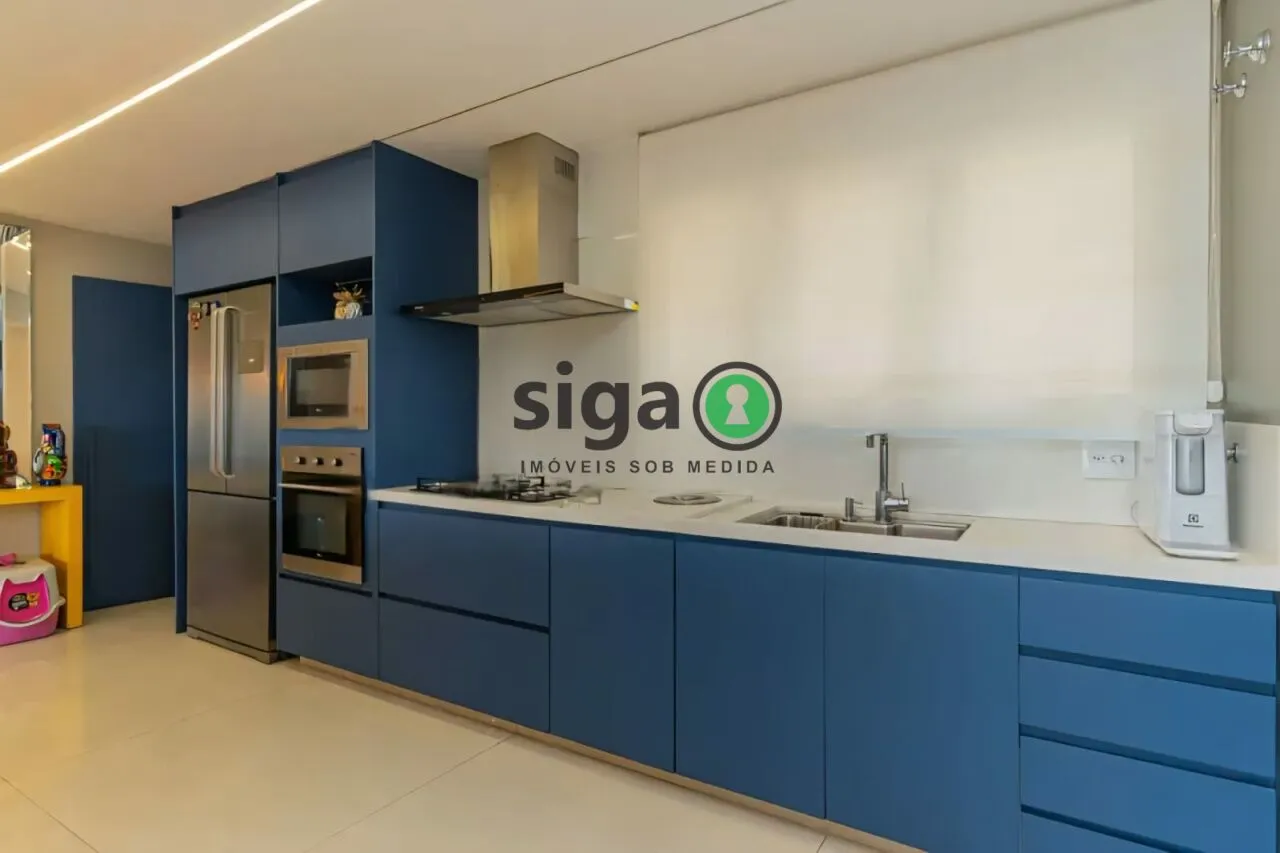 Imagem Apartamento para locação Campo Belo 154m², 3 suítes, reformado, varanda gourmet, vista verde