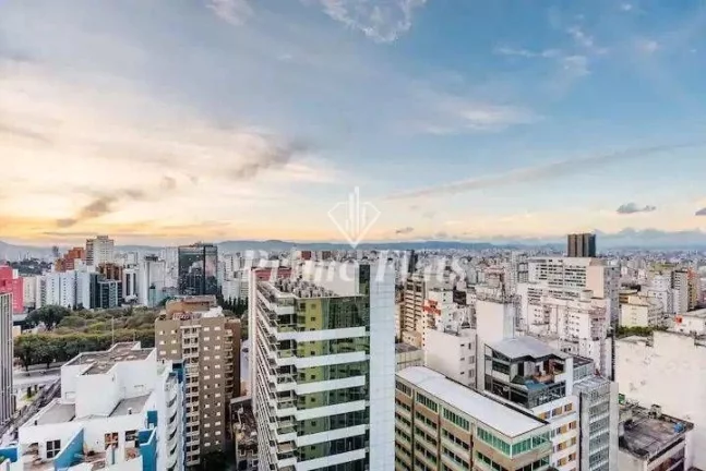 Imagem Flat disponível para venda no Bela Cintra Stay by Atlantica Residences, com 48,40m², 2 dormitórios e 1 vaga