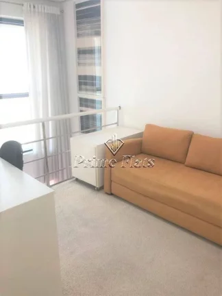 Imagem Flat disponível para venda no International Duplex Residence em Moema, com 70m², 2 dormitórios e 1 vaga
