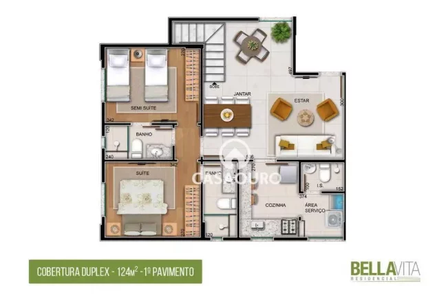 Imagem Cobertura com 3 uartos à venda, 168 m² por R$ 1.397.500 - Santo Antônio - Belo Horizonte/MG