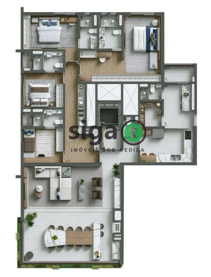 Imagem Apartamento para venda em Moema 04 suítes, São Paulo - SP