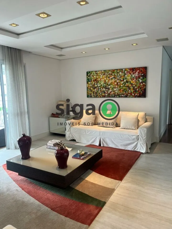Imagem Apto à Venda com 200m², 3 suites, 4 vagas, mobiliado, no Panamby