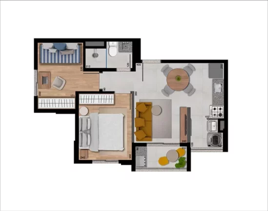 Imagem UP JARDIM PRUDÊNCIA - AMPLA - Studio de 18m² (NR), próximo ao metrô Brooklin!!