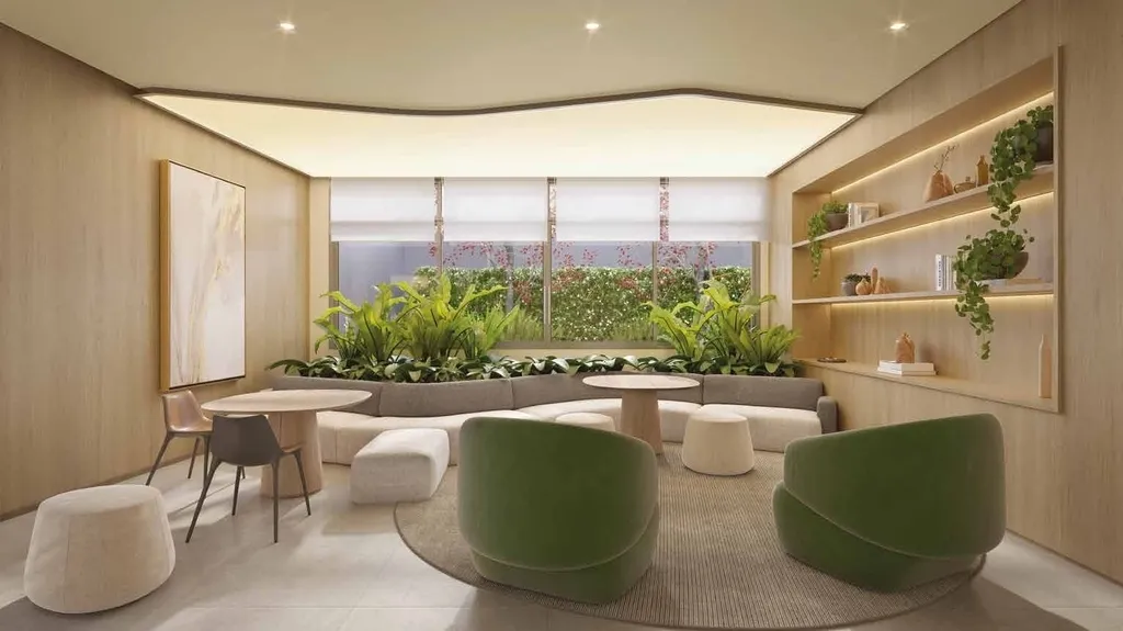 Imagem Com arquitetura contemporânea de linhas marcantes, um autêntico Lindenberg se eleva em meio à atm...