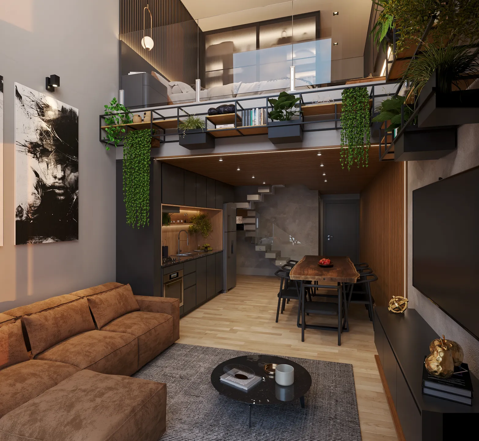 Imagem Loft à venda em Gramado, Carniel, com 1 quarto, 57.33m2