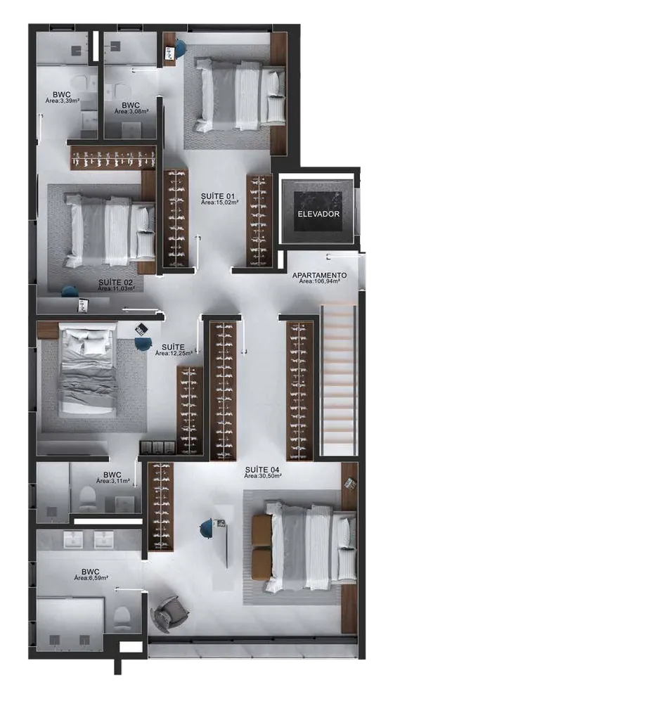 Imagem APARTAMENTO RESIDENCIAL em Balneário Camboriú - SC, Centro