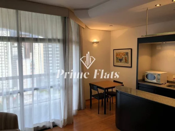 Imagem Flat disponível para locação no Hotel Address Faria Lima By Intercity, com 42m², 1 dormitório e 1 vaga de garagem