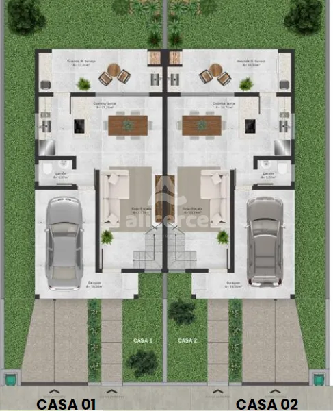 Imagem Casa à venda com 3 quartos 2 suítes, 134m² em Centro Palhoça