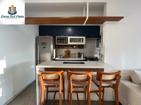 Imagem Apartamento à Venda No Brooklin Com 1 Dormitório e 1 Vaga - Mobiliado