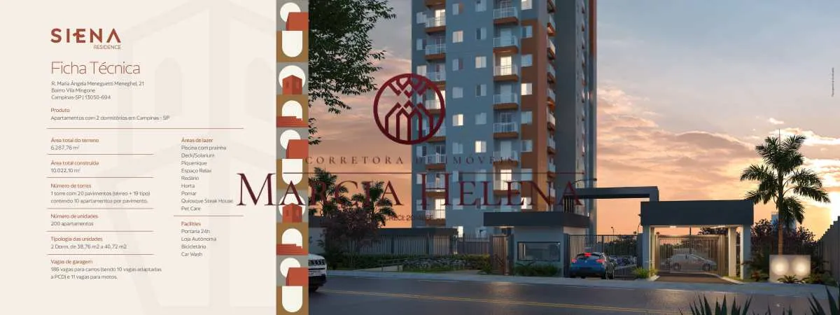 Imagem Apartamento à venda em Campinas, Vila Mingone, com 2 quartos, 40,72m2