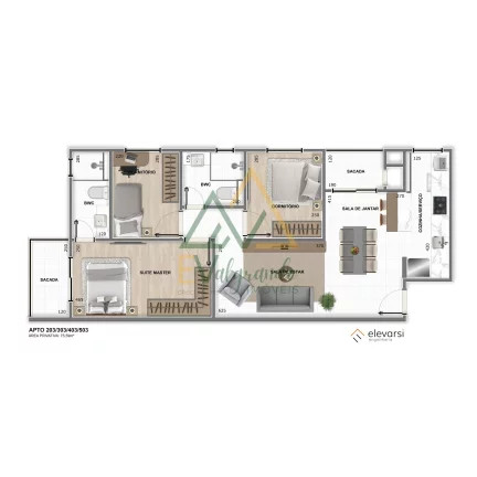Imagem Apartamento à venda no Weissópolis Pinhais PR