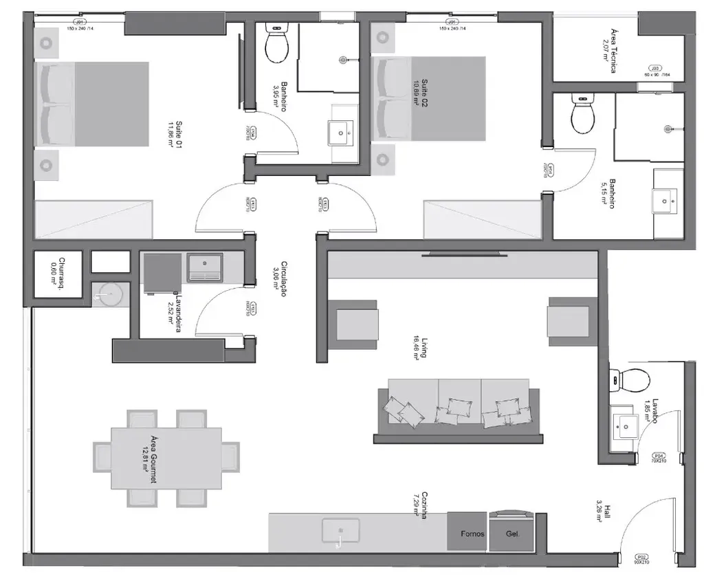 Imagem APARTAMENTO RESIDENCIAL em Porto Belo - SC, Perequê