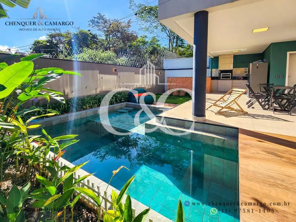 Imagem Casa à venda no Village das Flores Jundiaí, nova, mobiliada, 3 suítes e piscina