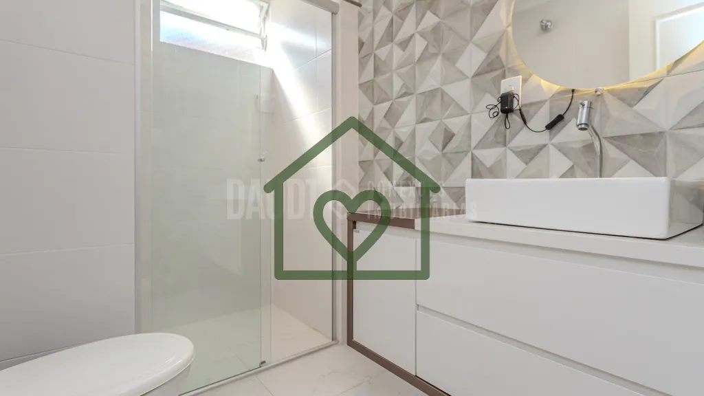 Imagem Apartamento de 1 dormitório com excelente distribuição: living, cozinha e área de serviço separ...