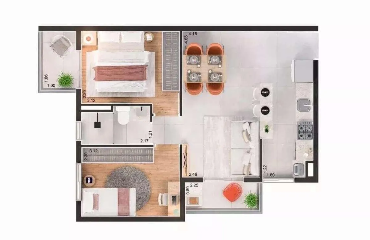 Imagem Lançamento 2 dormitórios - Residencial Park Monumental - Santo André