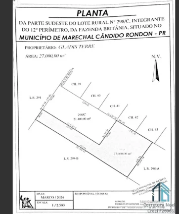 Imagem Área a venda bem localizada, 27.000 mil m² em Marechal Cândido Randon PR