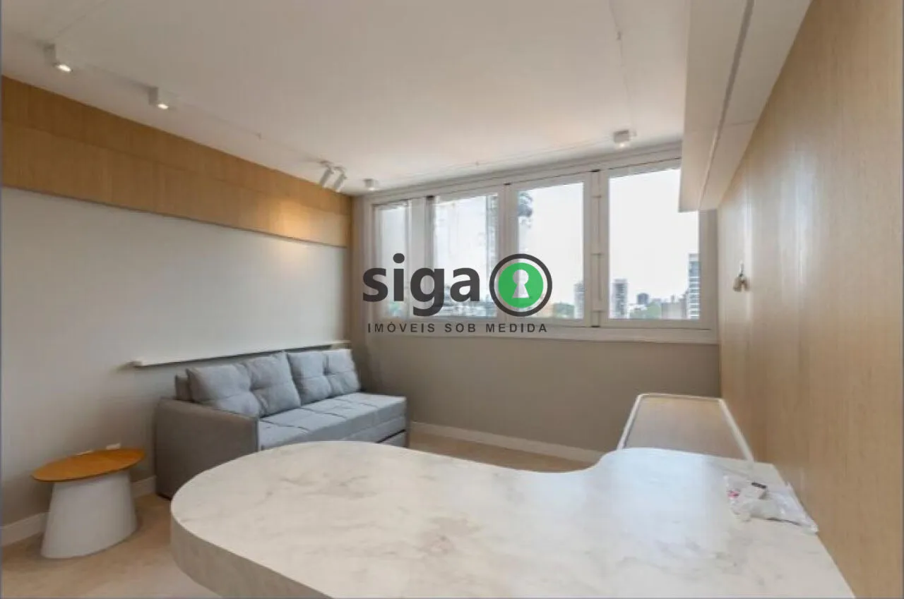Imagem Apartamento á venda 38m² com 1 quarto, 1 vaga localizado no eixo Berrini x Chucrizaidan.