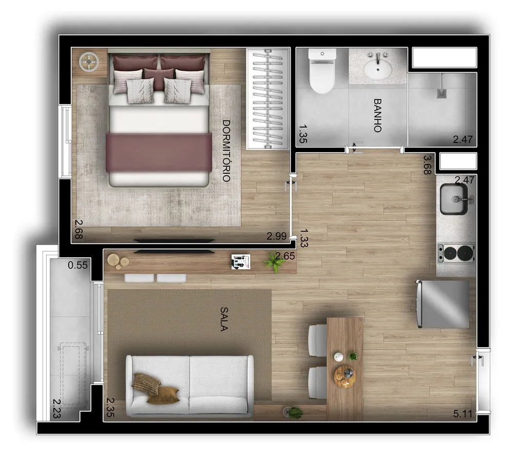 Imagem Um empreendimento reservado no coração da Vila Clementino, onde a qualidade de vida faz parte do c...