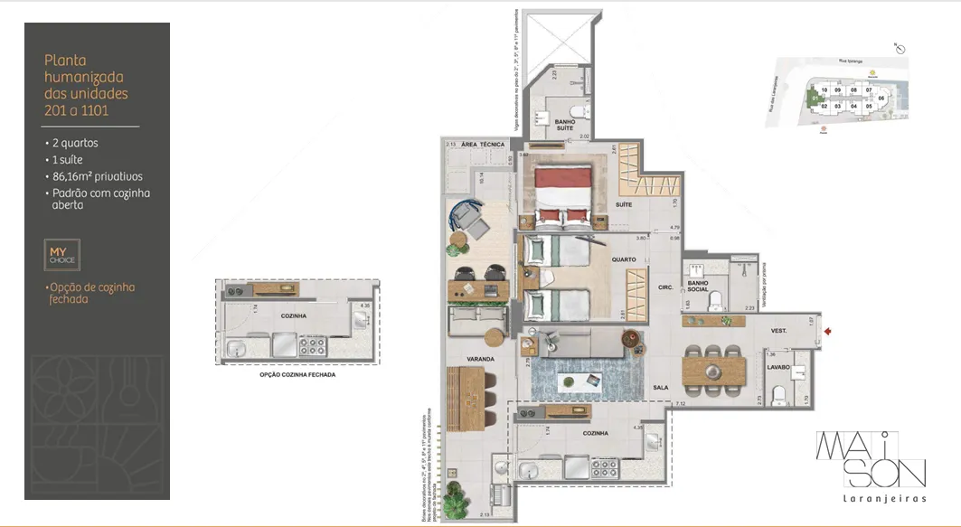 Imagem Maison Laranjeiras: Apartamentos de 2 a 4 Quartos na Rua das Laranjeiras, RJ | Zona Sul